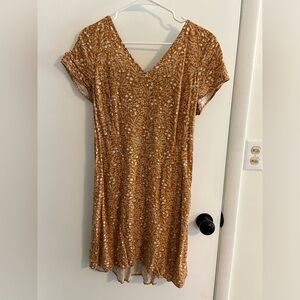 Old Navy Fall Dress with Floral Pattern